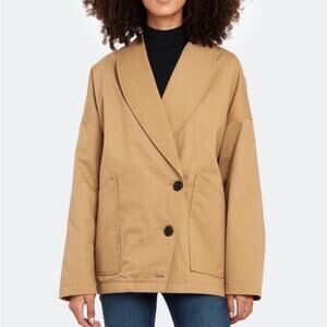 BILLIE the Label Khaki Jett Oversized Utility Chore Jacket Sz L NWT